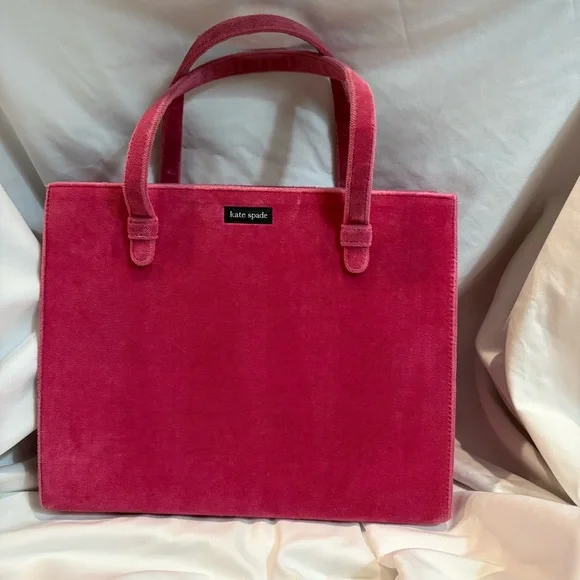 Kate Spade Fuchsia Velvet Tote - Picture 1 of 12